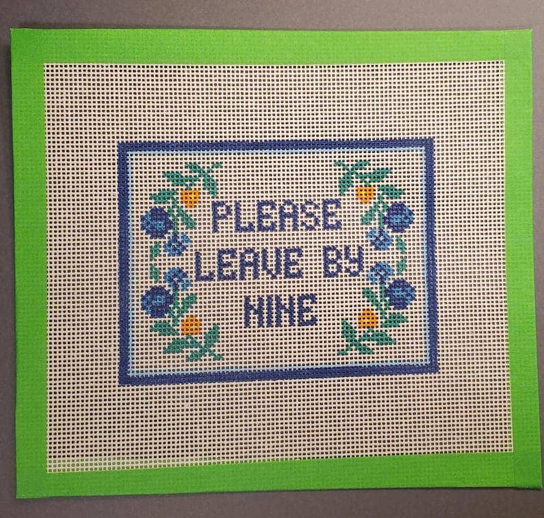 Please Leave by Nine Canvas