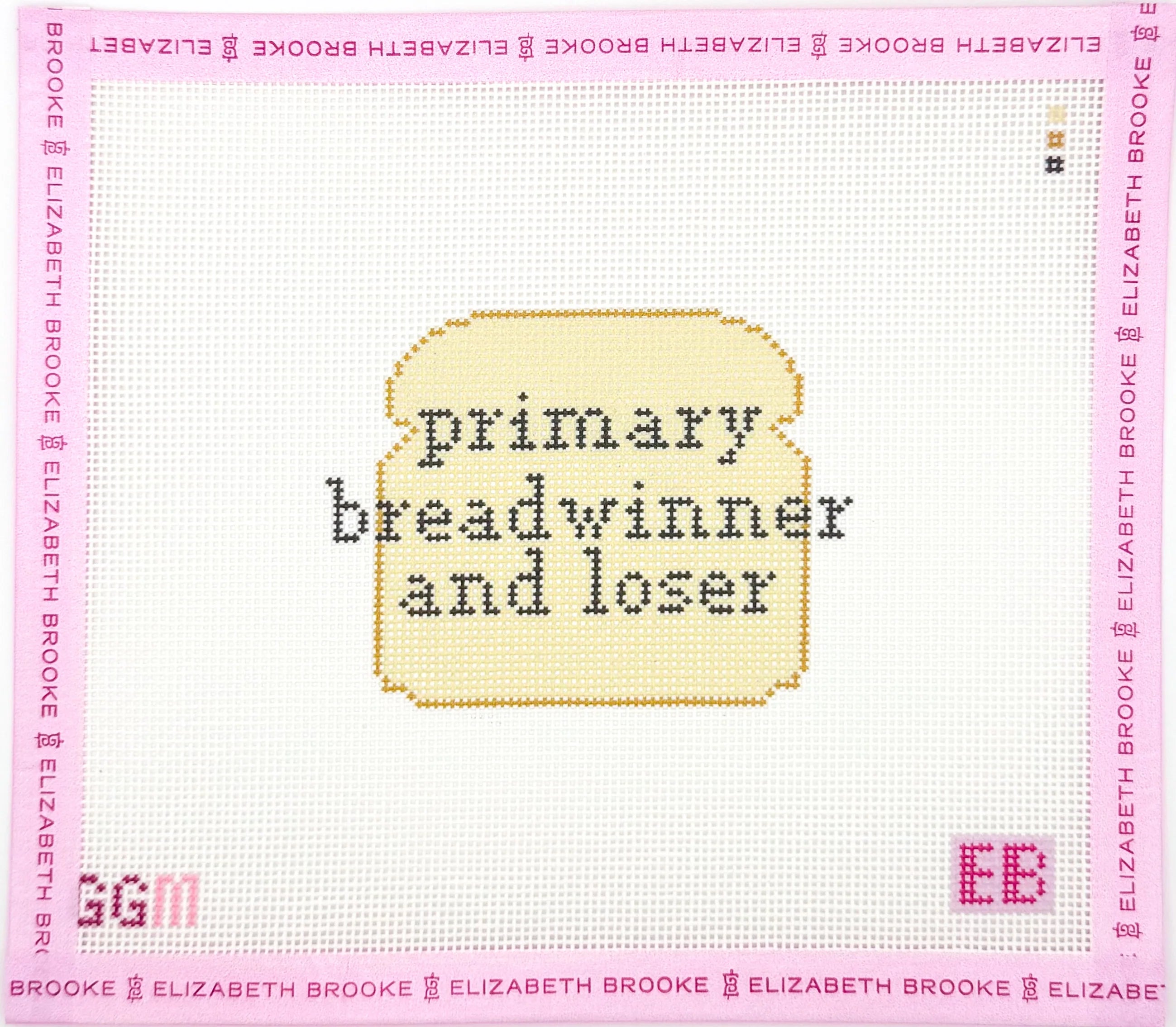 Primary Breadwinner and Loser Needlepoint Canvas