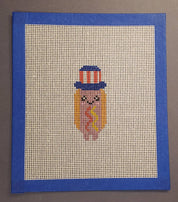 Hot Dog Americana 4th of July Canvas