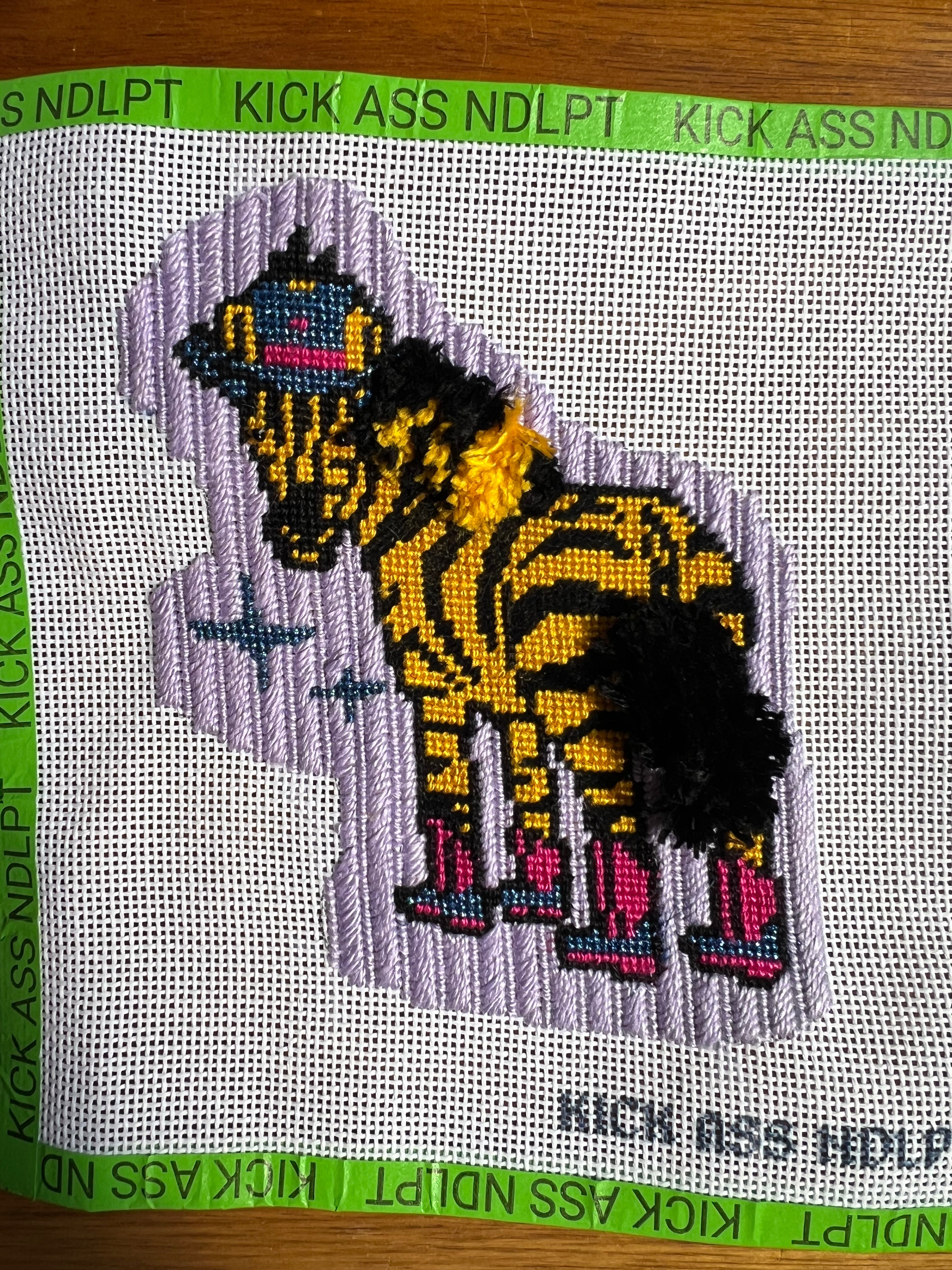 Ed the Zebra Canvas