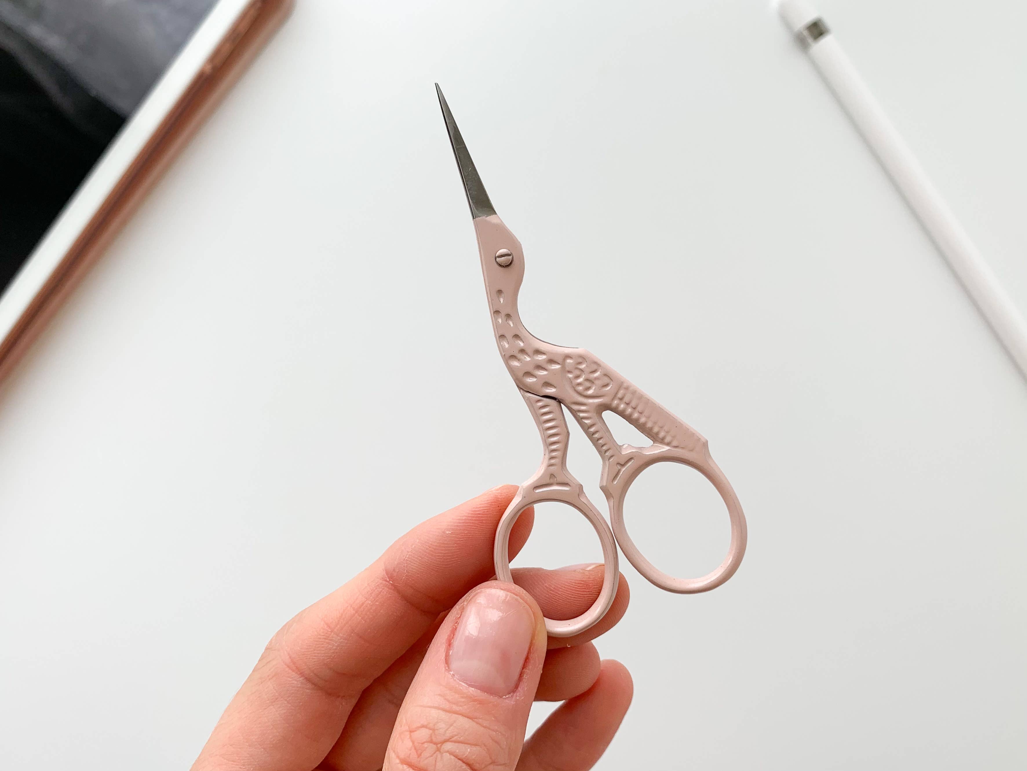 Colorful Stork Scissors