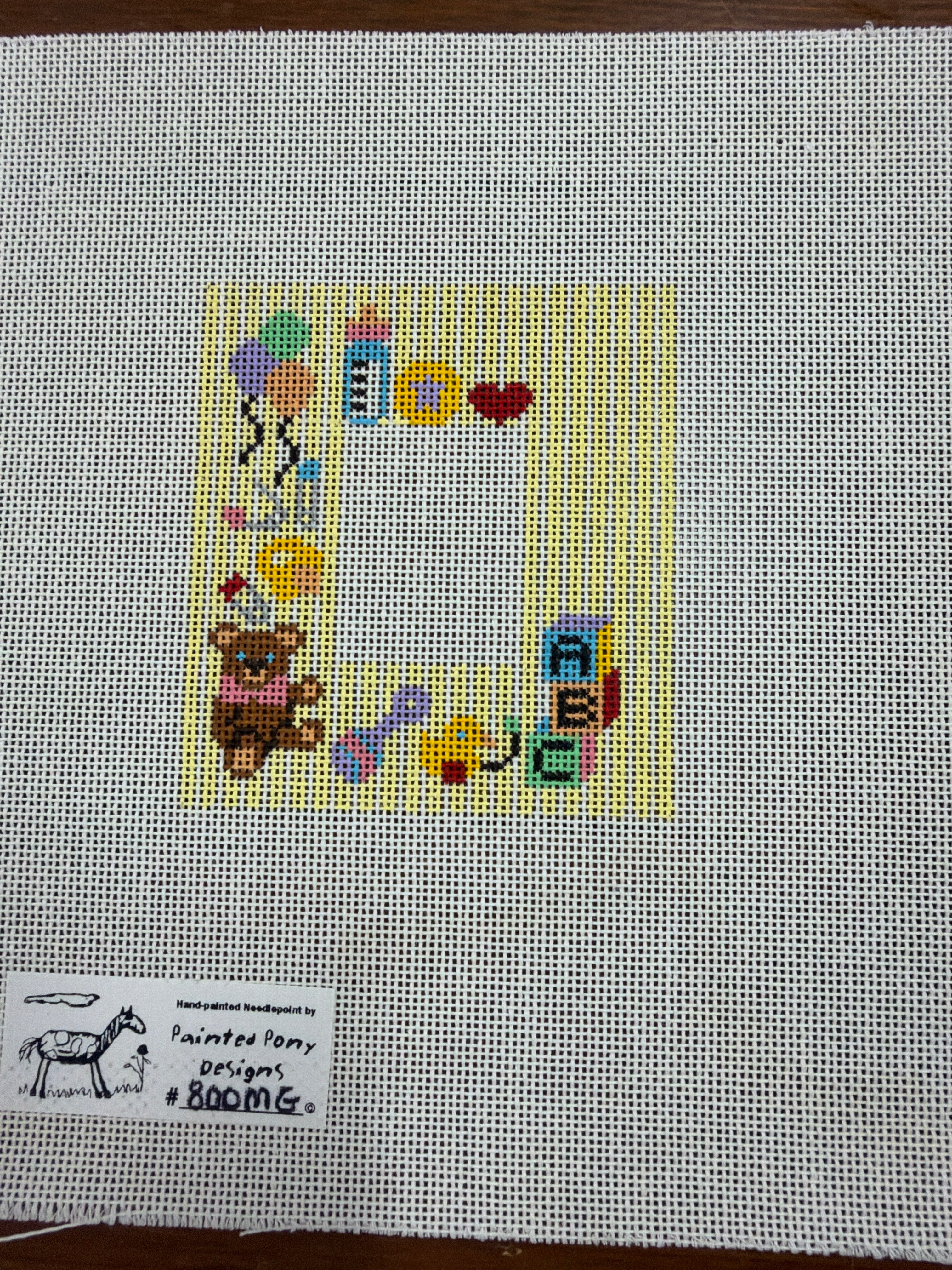 Yellow Baby Frame Canvas