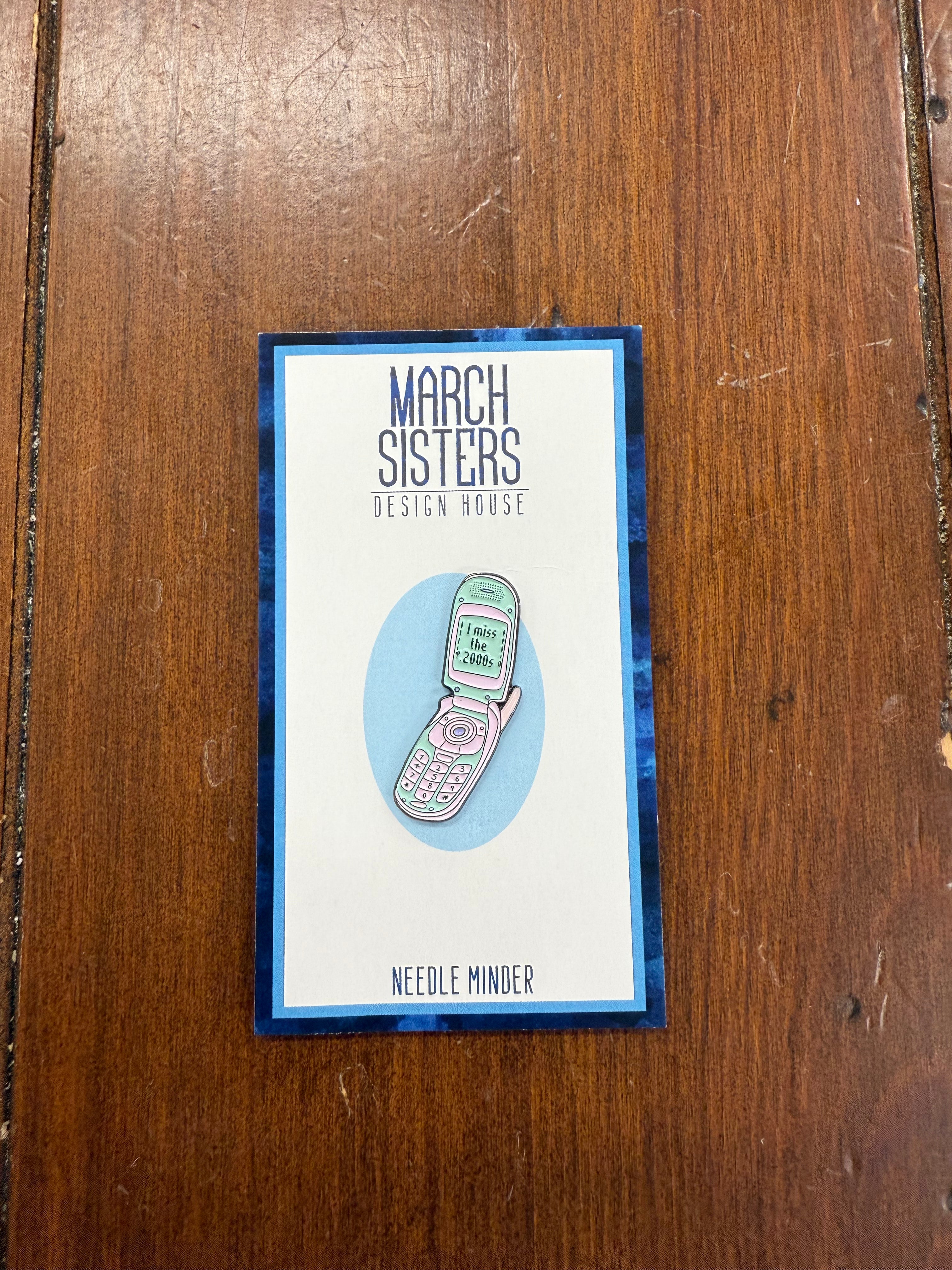 I Miss the 2000s Flip Phone Needle Minder