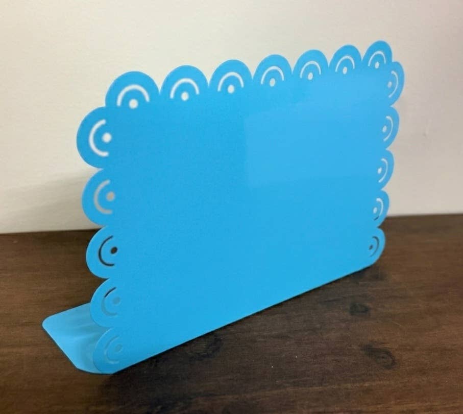 Turquoise 10-1/2" Rectangle Metal Sign