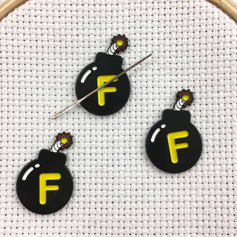 F-bomb Enamel Needle Minder