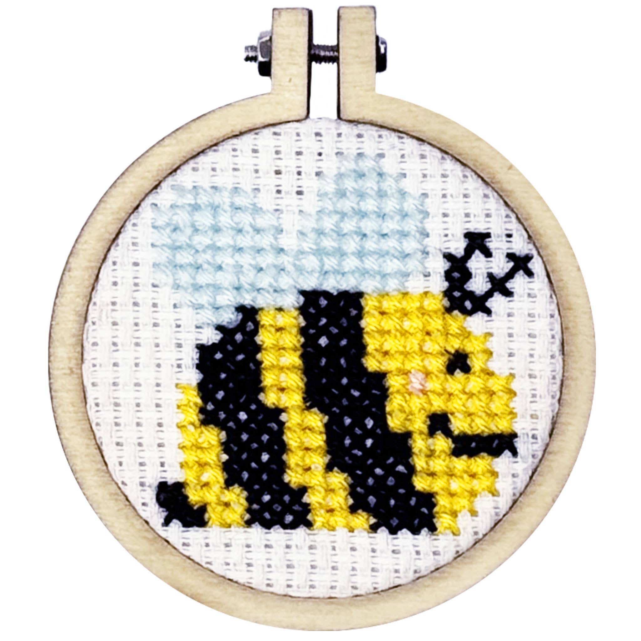 Bee Happy! Mini Matchbox Cross Stitch Kit