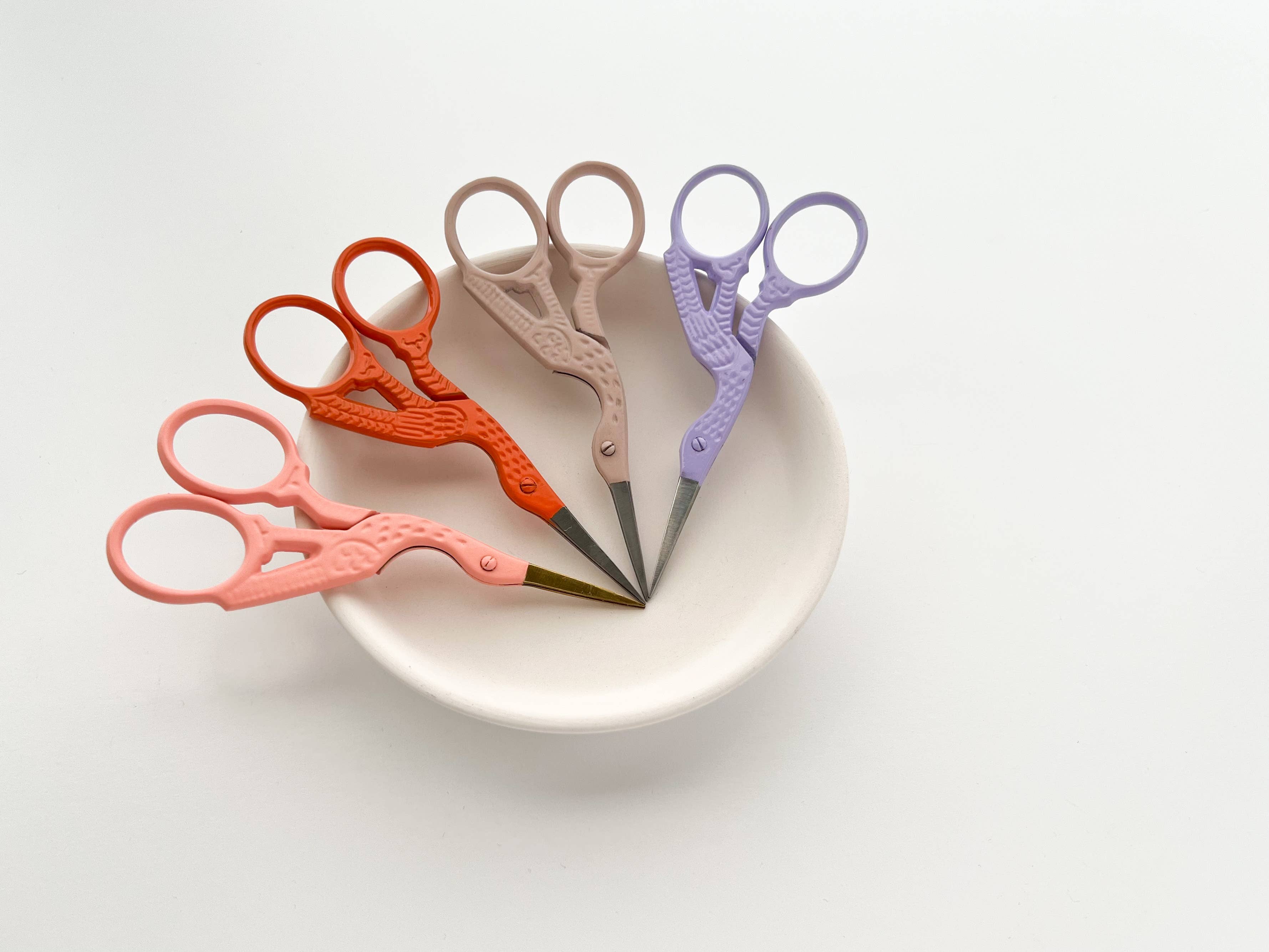 Colorful Stork Scissors