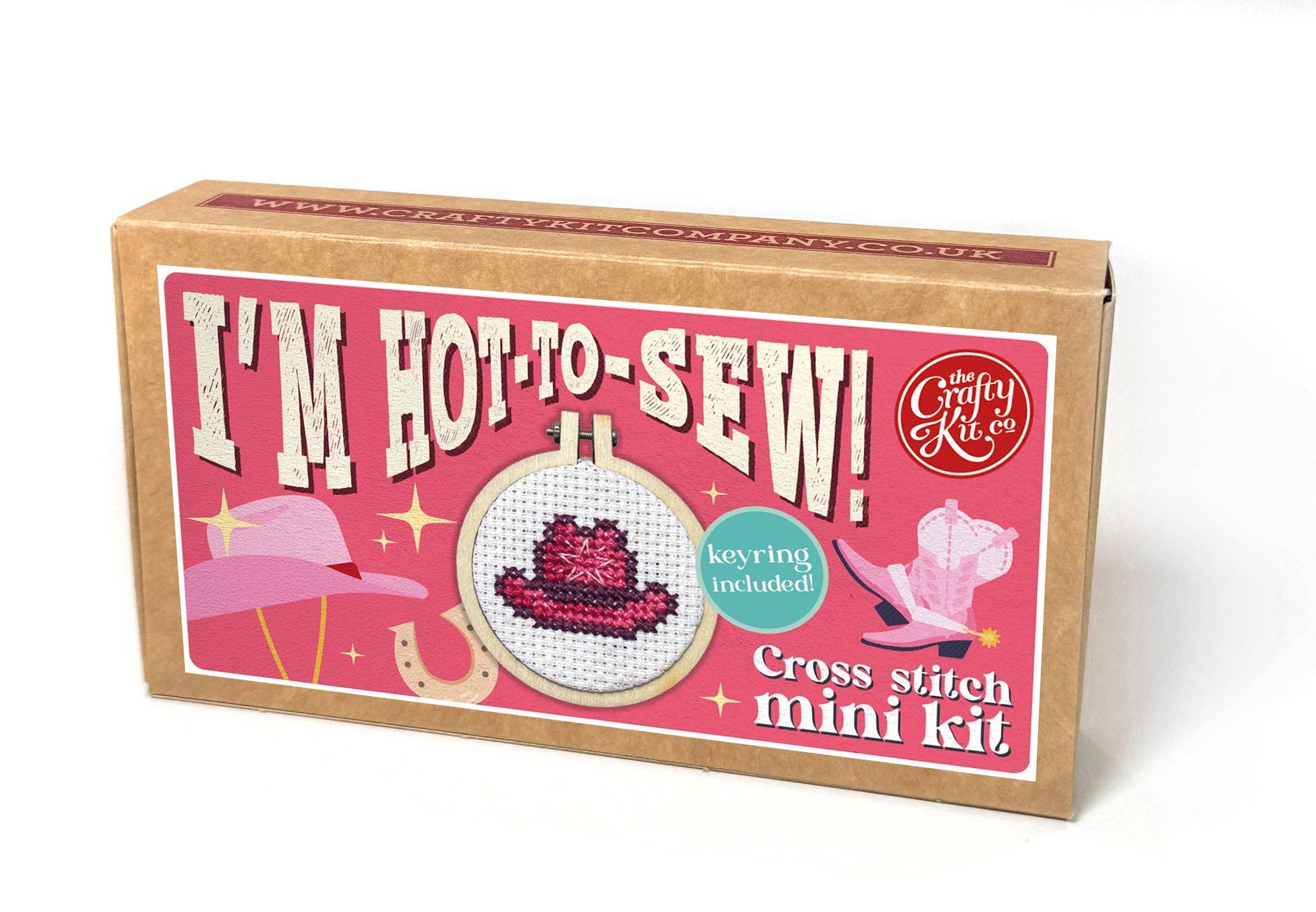I'm Hot-To-Sew! (Cowboy Hat) Mini Matchbox Cross Stitch Kit