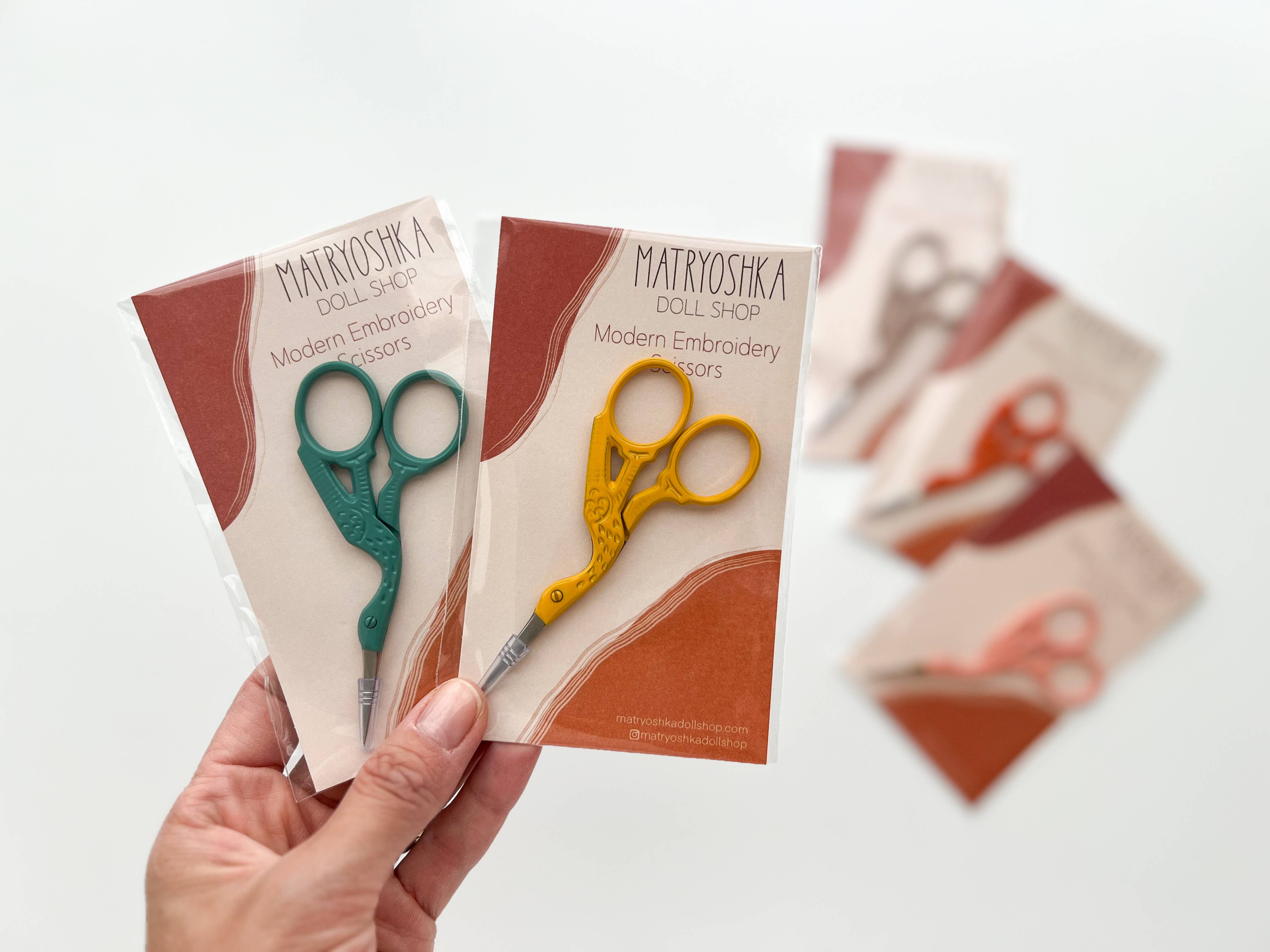 Colorful Stork Scissors