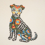 'Día de los Muertos' Dog Canvas