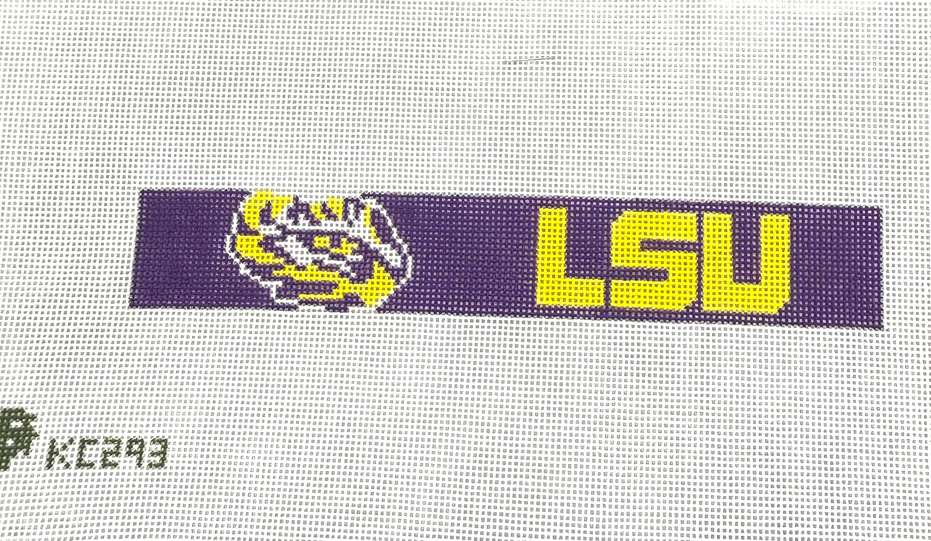 LSU Tiger - Purple Loop Keychain Canvas