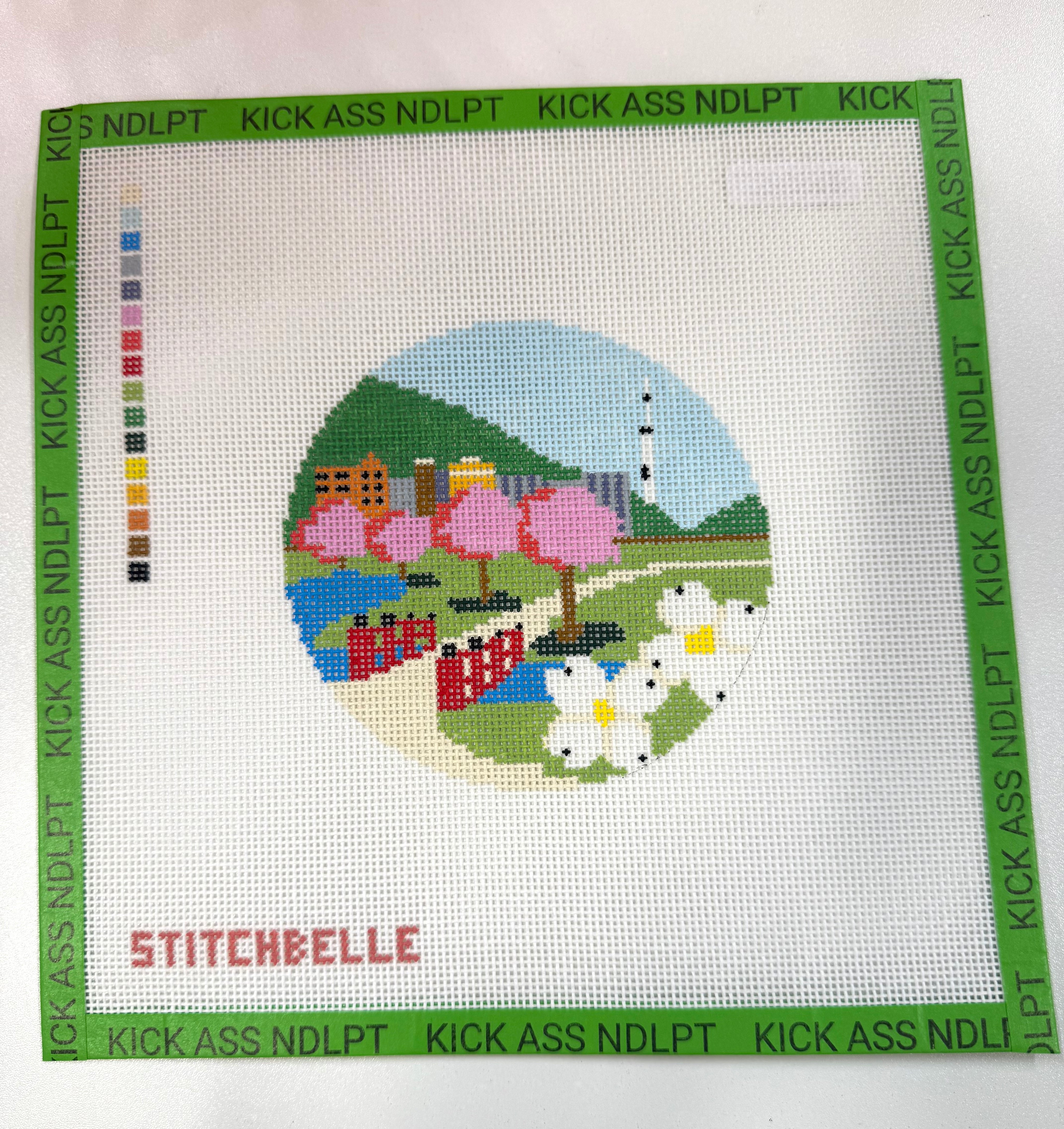 Huntsville Travel Round Canvas