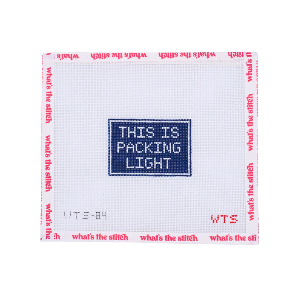 This Is Packing Light Luggage Tag Canvas