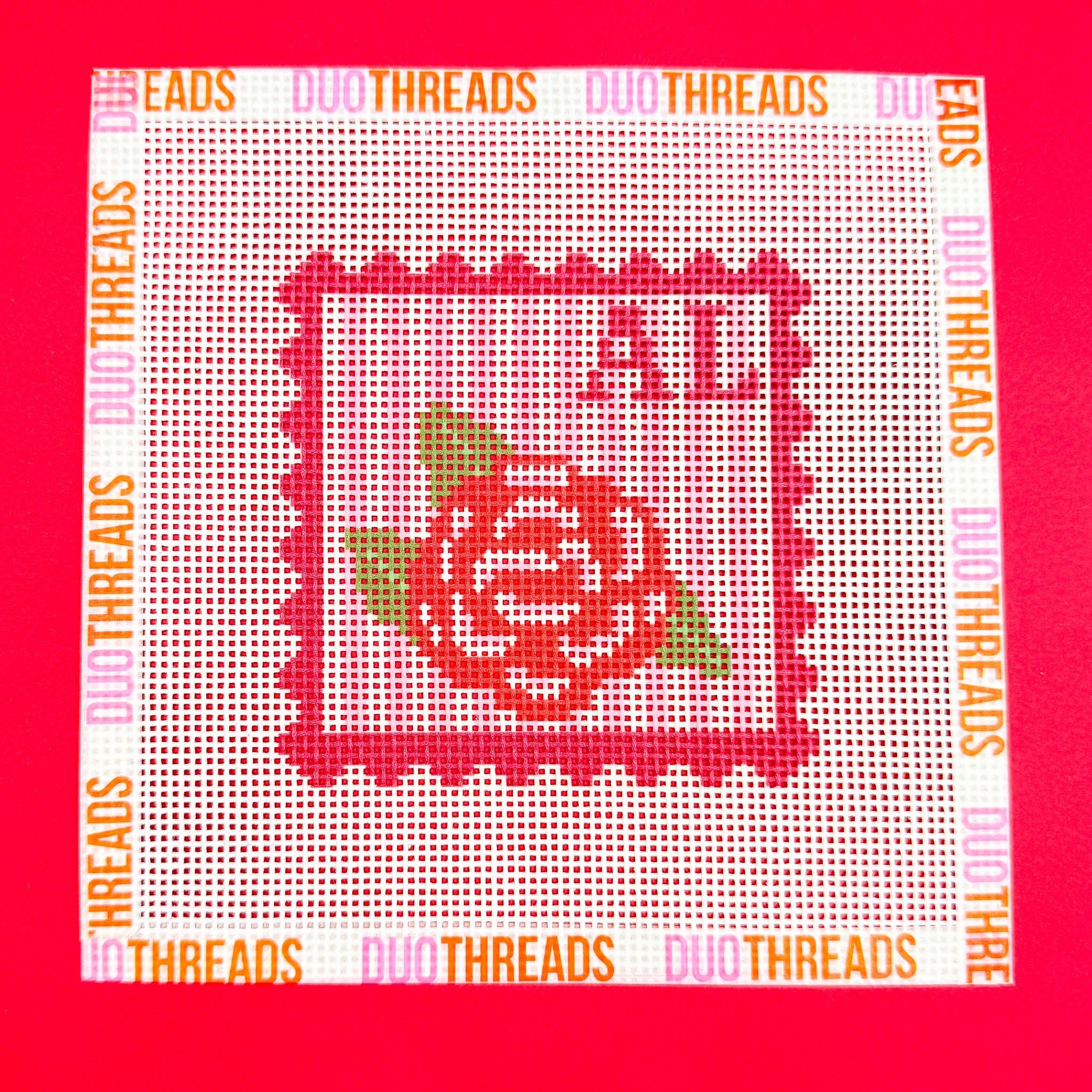 Alabama Stamp Needlepoint Canvas