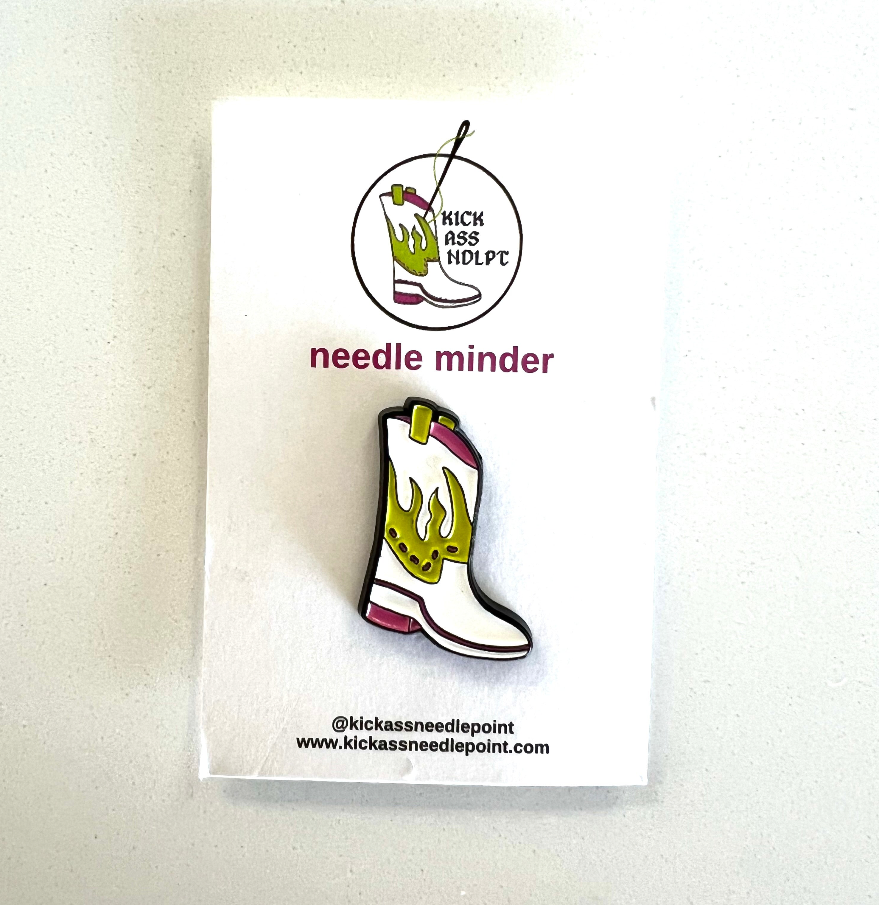 Pink + Green Boot Needle Minder