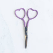 Lavender Heart Embroidery Scissors