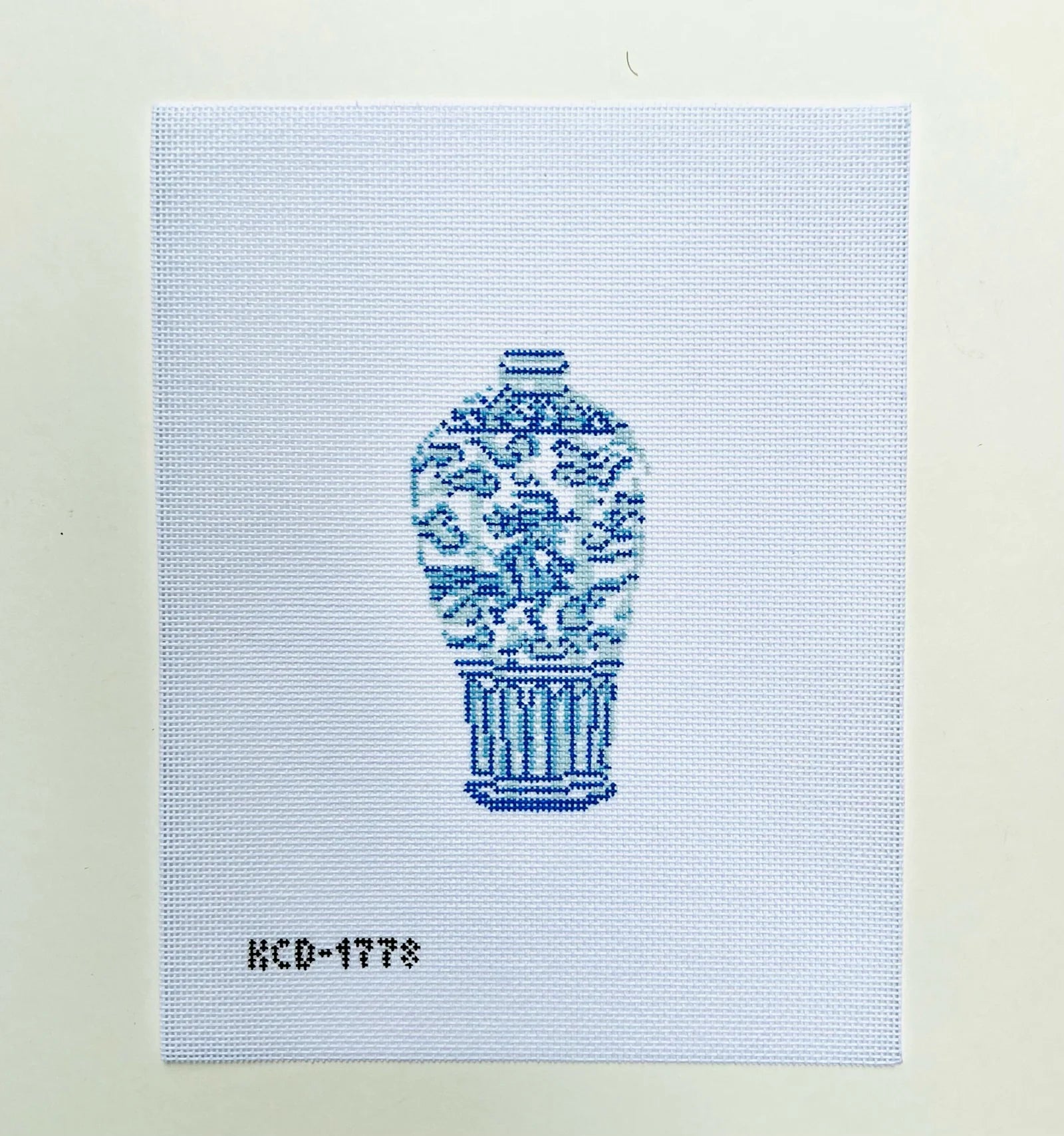 Blue Tall Ginger Jar Canvas