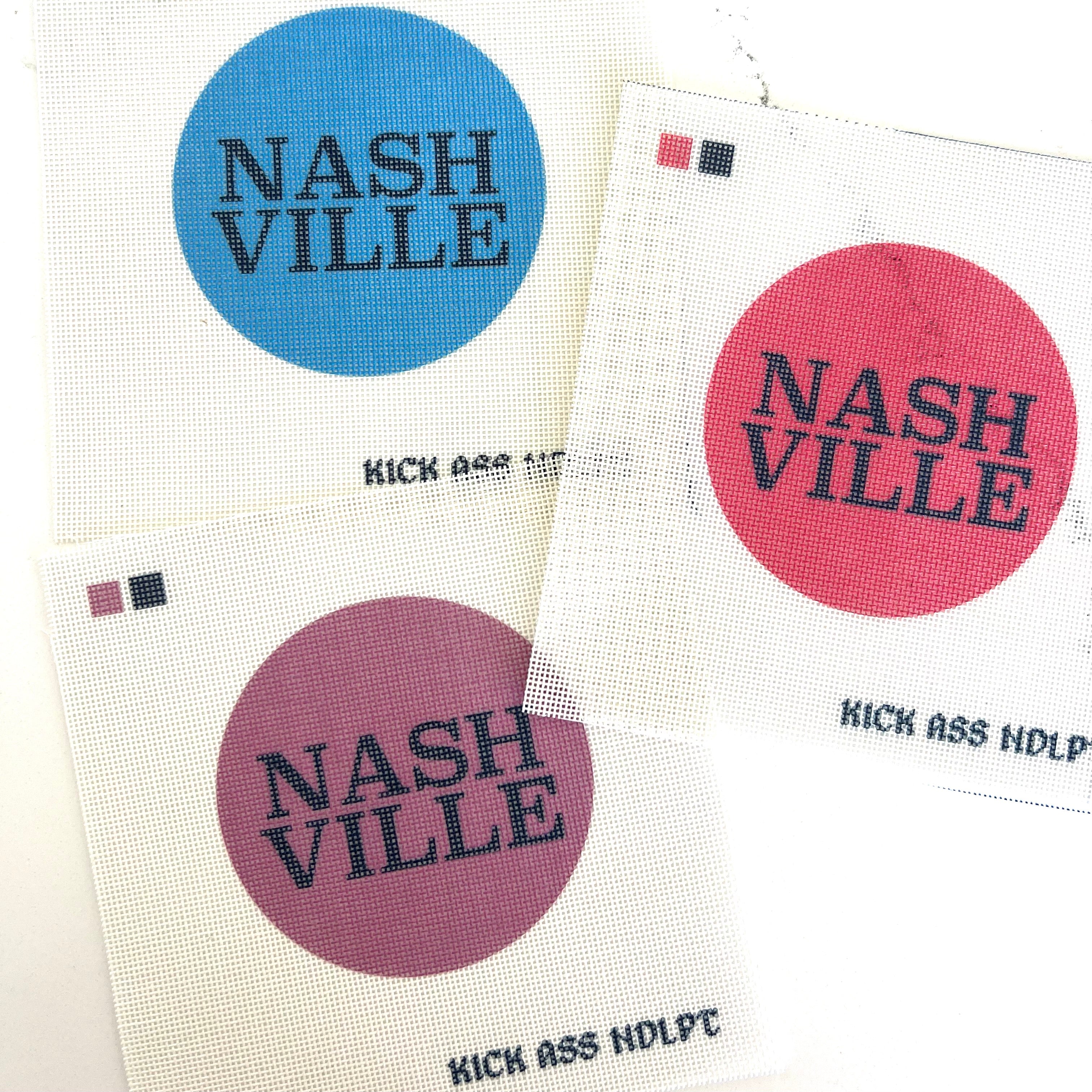 Nashville Round Canvas