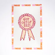 Got Out of Bed Ribbon Canvas