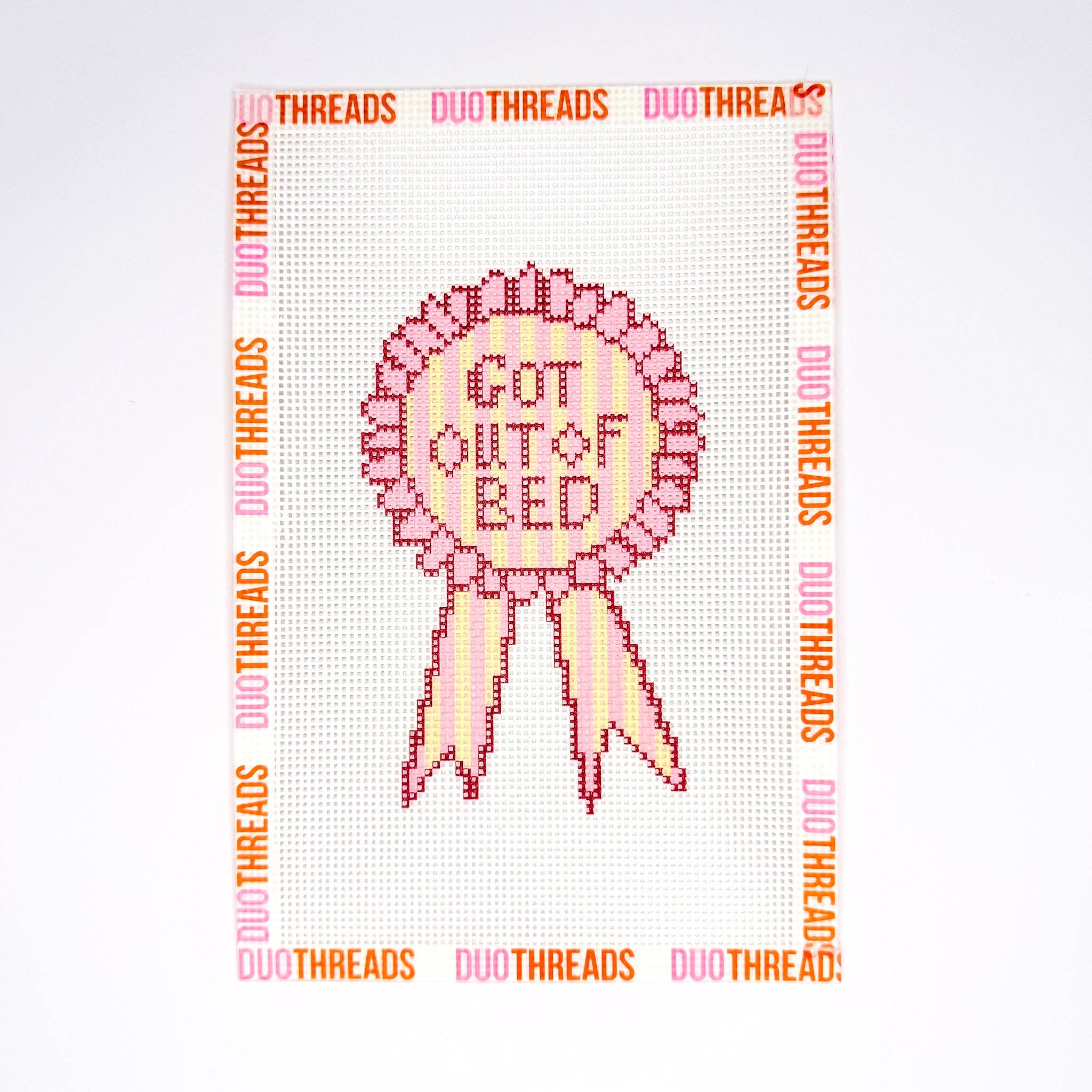 Got Out of Bed Ribbon Canvas