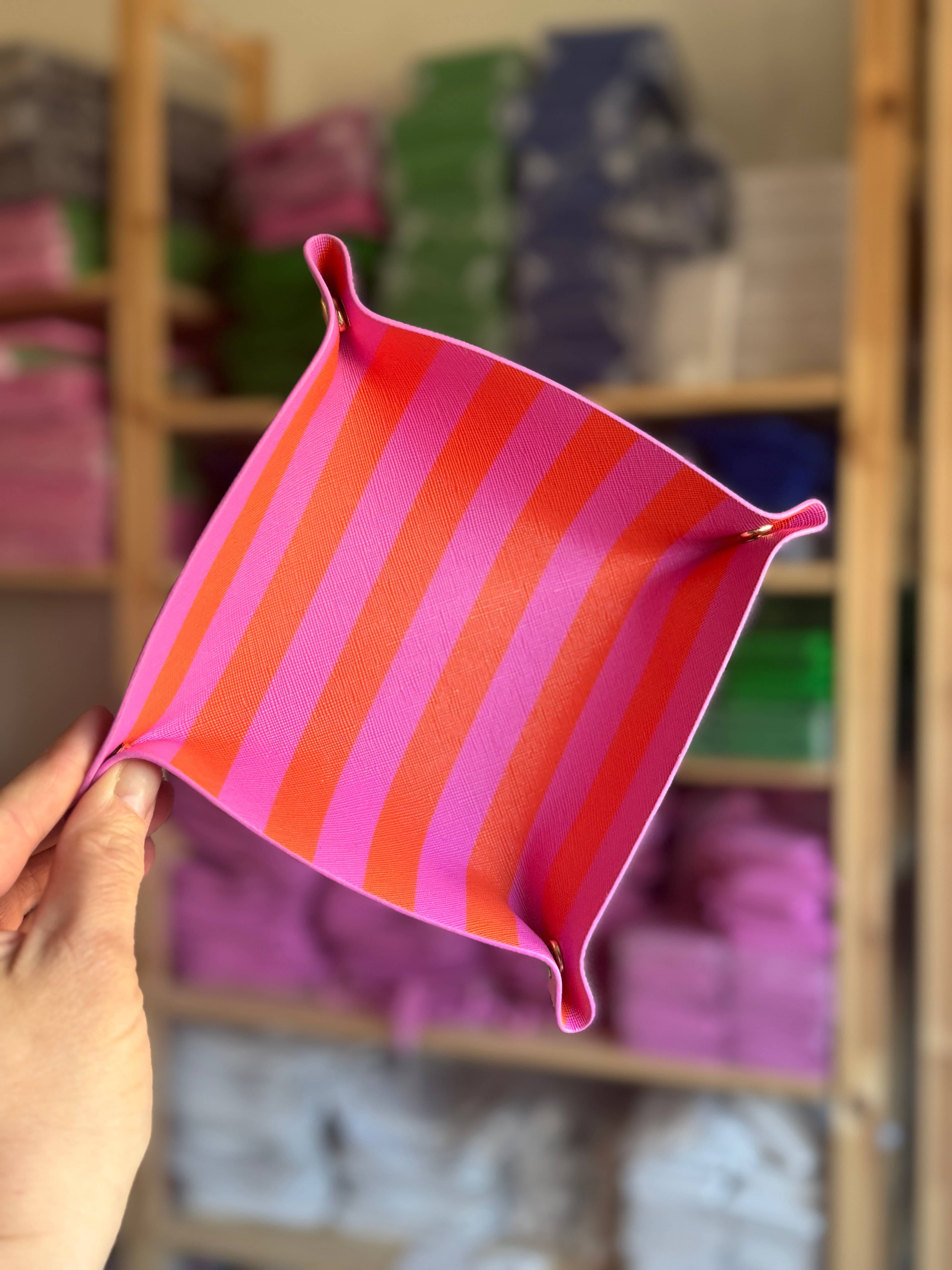 Pink + Orange Snap Trinket Tray