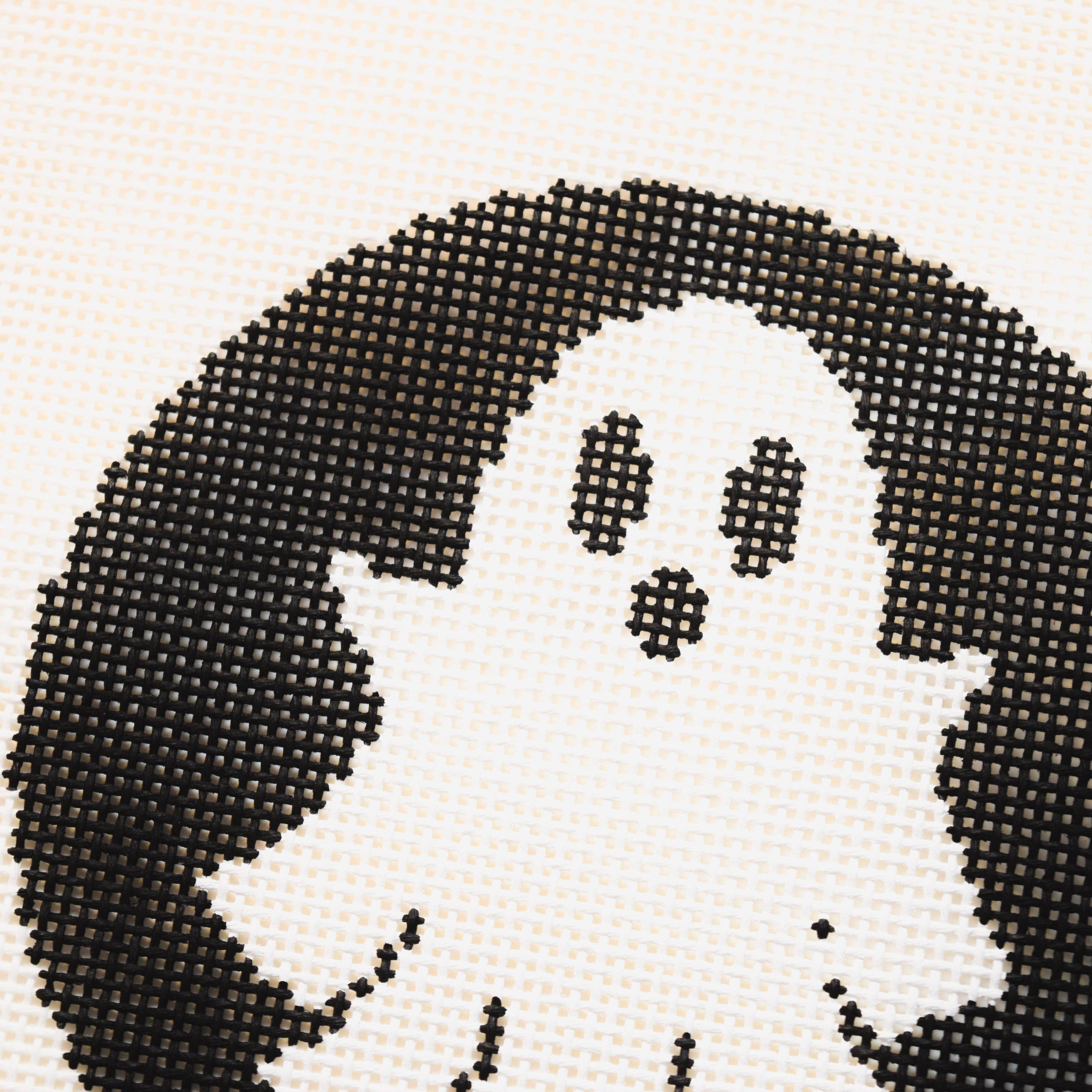 Ghost Halloween Round Canvas