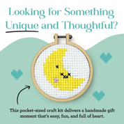 Love You to The Moon & Back Mini Matchbox Cross Stitch Kit