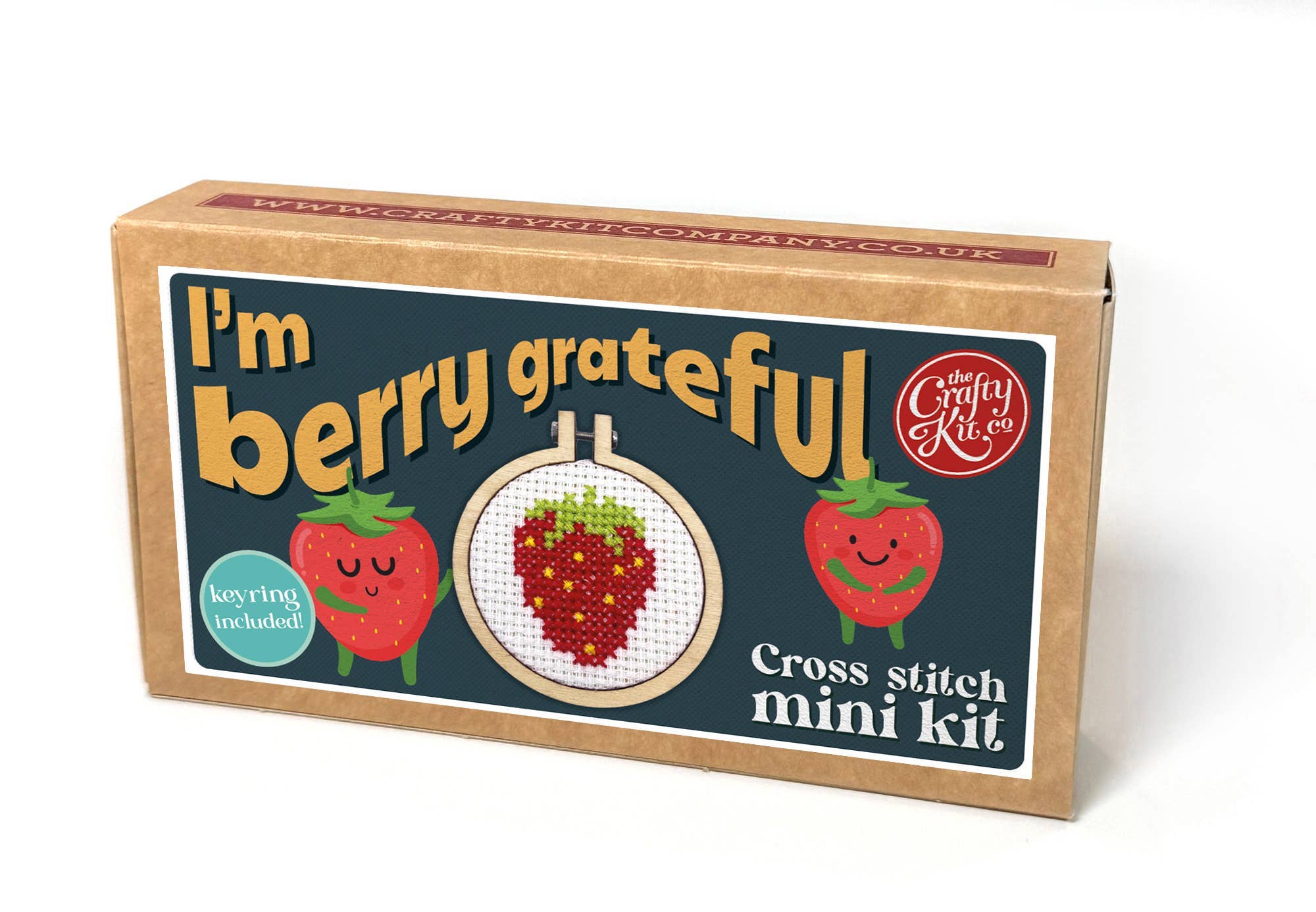 I'm Berry Grateful Mini Matchbox Cross Stitch Kit