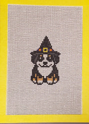Halloween Bernese Dog Canvas