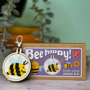 Bee Happy! Mini Matchbox Cross Stitch Kit