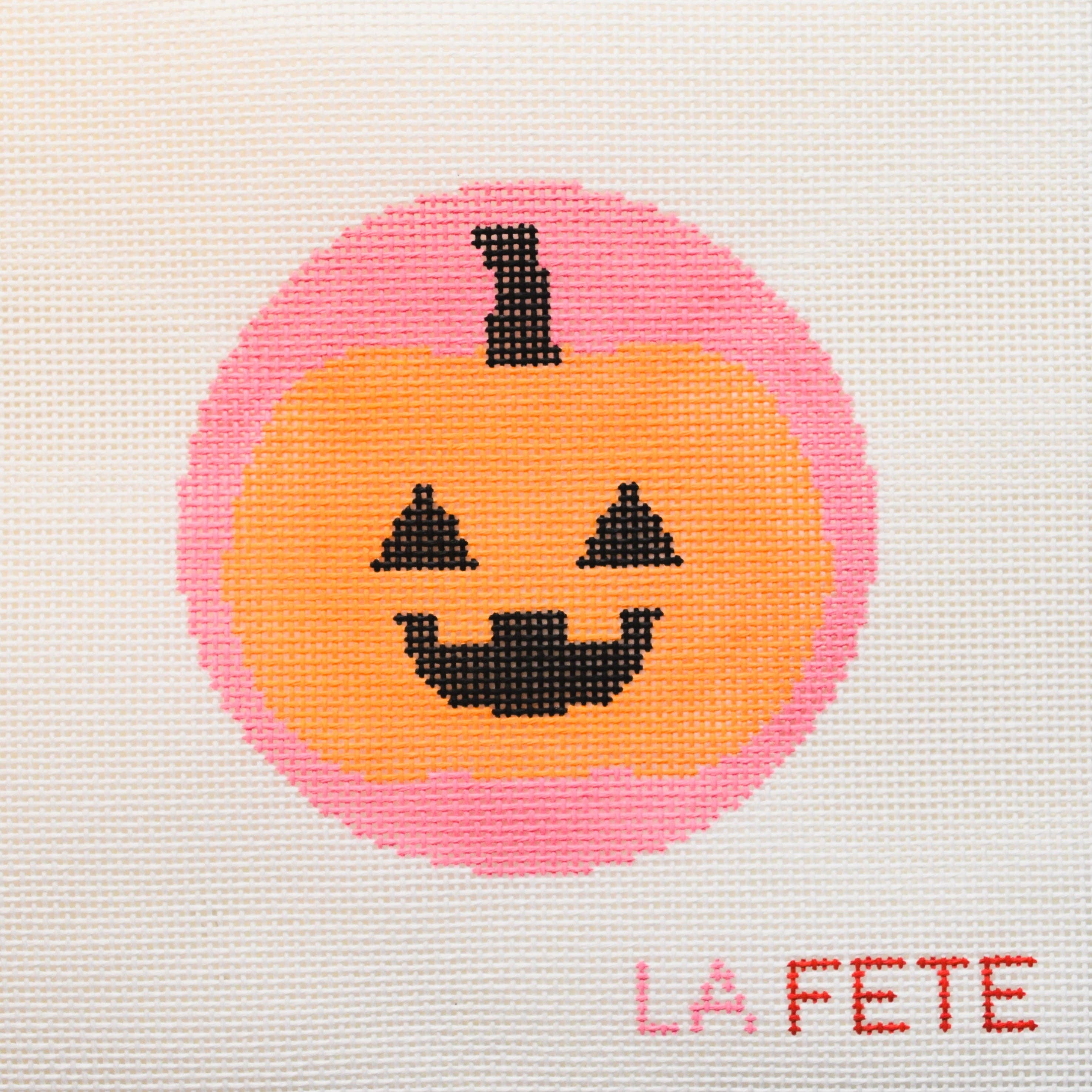 Pumpkin Halloween Round Canvas