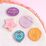 Orange Shell Polly Pocket Needle Minder