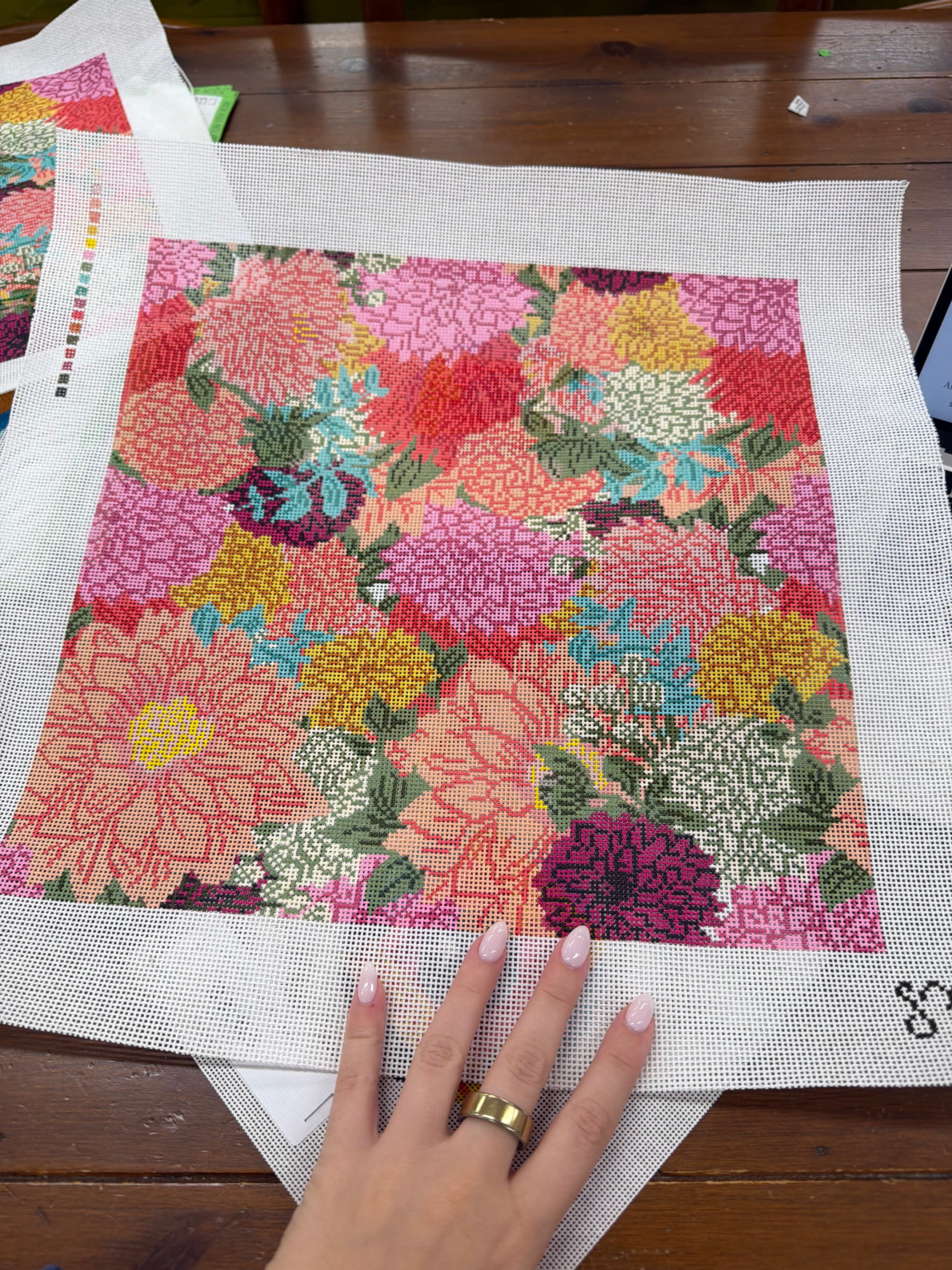 Dahlia Party Canvas