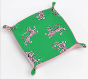 Green Pink Tiger Trinket Tray