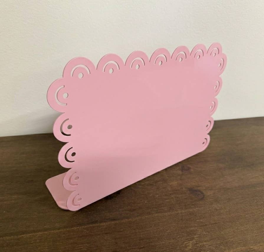 Pink 10-1/2" Rectangle Metal Sign