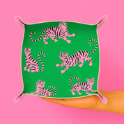Green Pink Tiger Trinket Tray