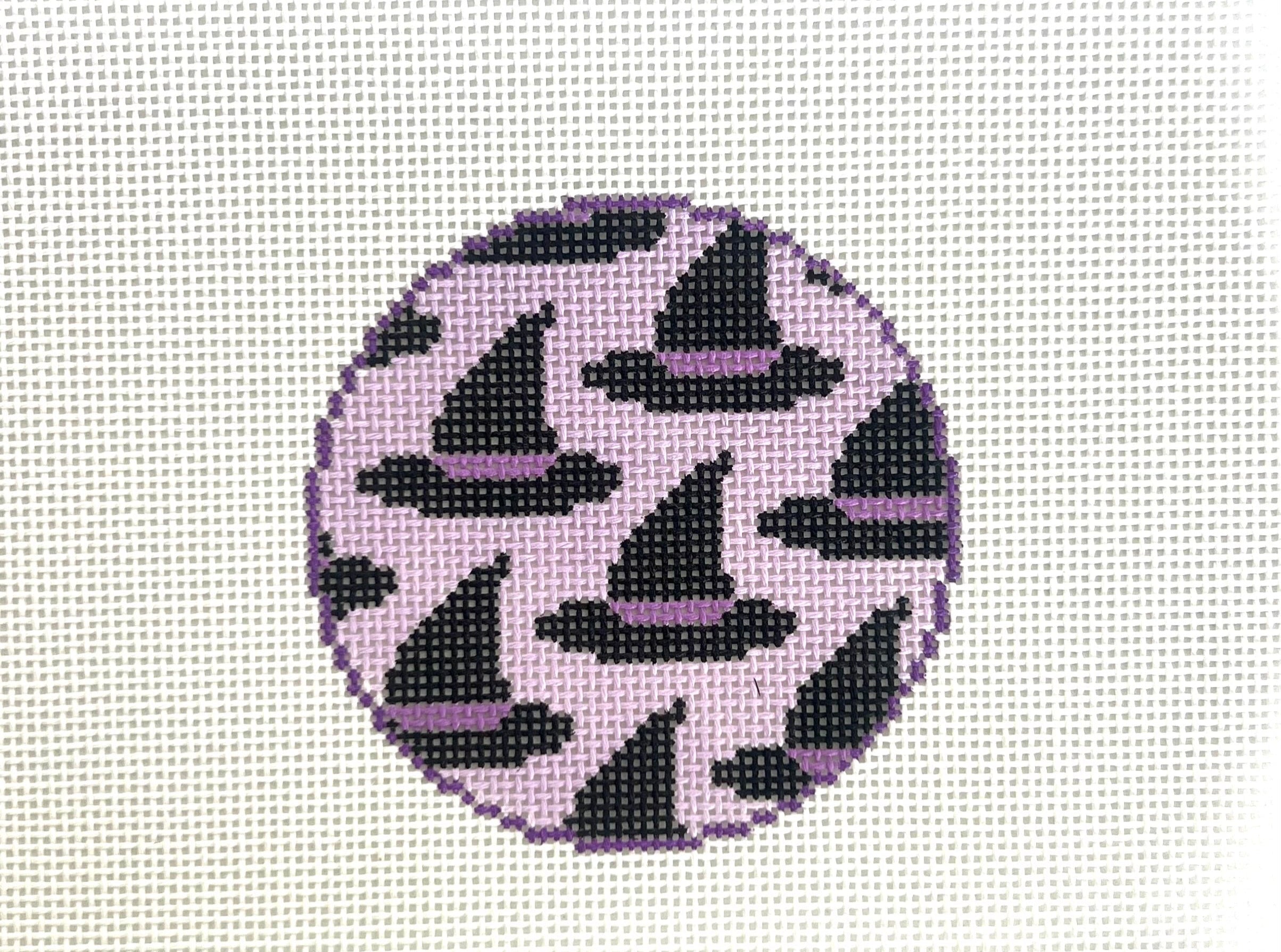 Witch Hat Round Canvas