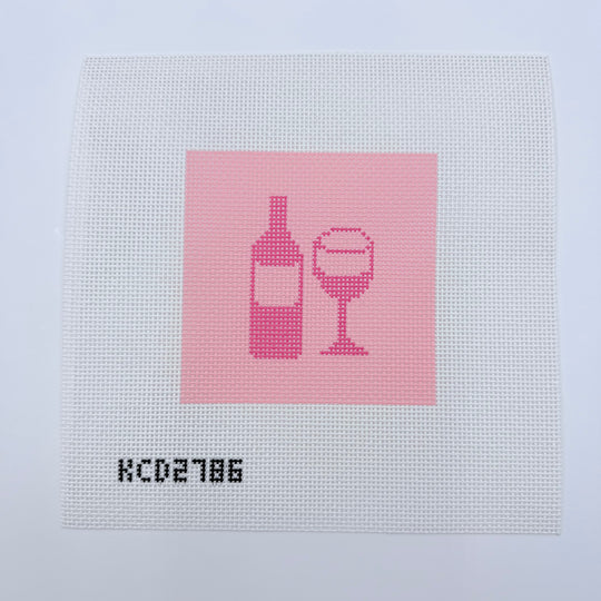 Wine Pairing Printed Square Canvas
