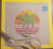 Coastal Palm Tree Canvas