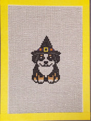 Halloween Bernese Dog Canvas