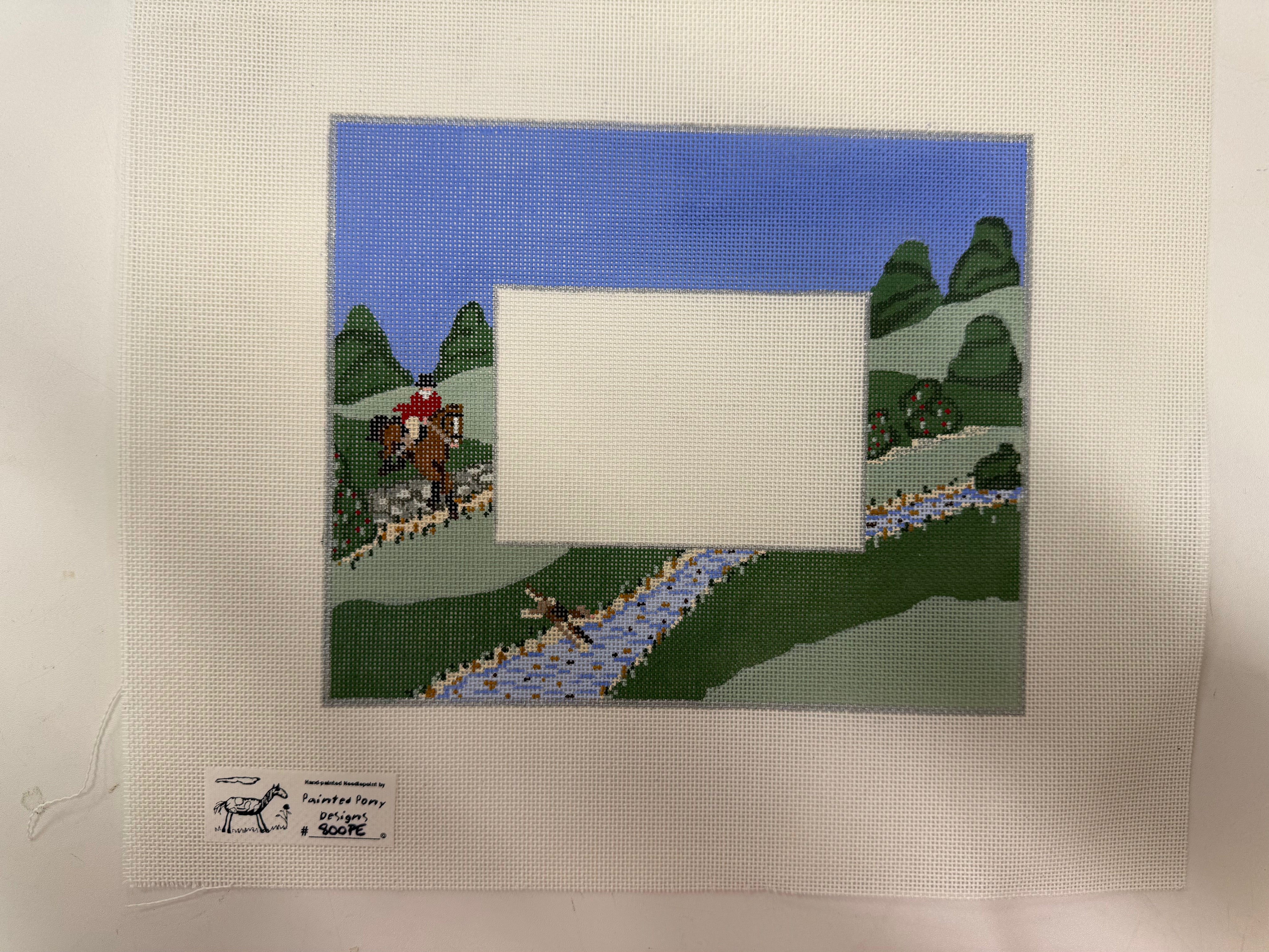 Horse Hunting Frame Canvas