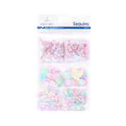 Craft Sequins: BS-001 White/Silver/Black