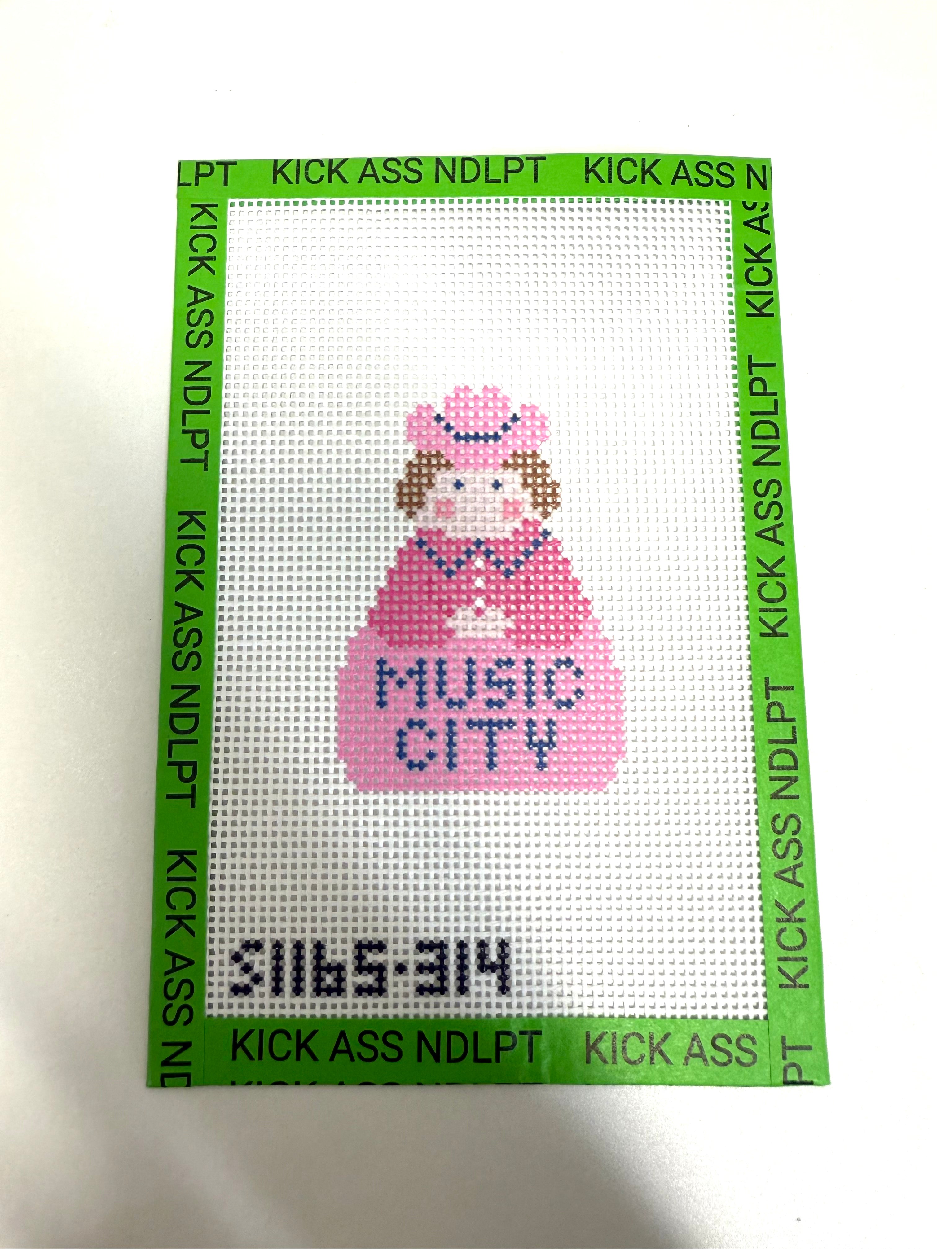 Music City Stitch It Angel Canvas