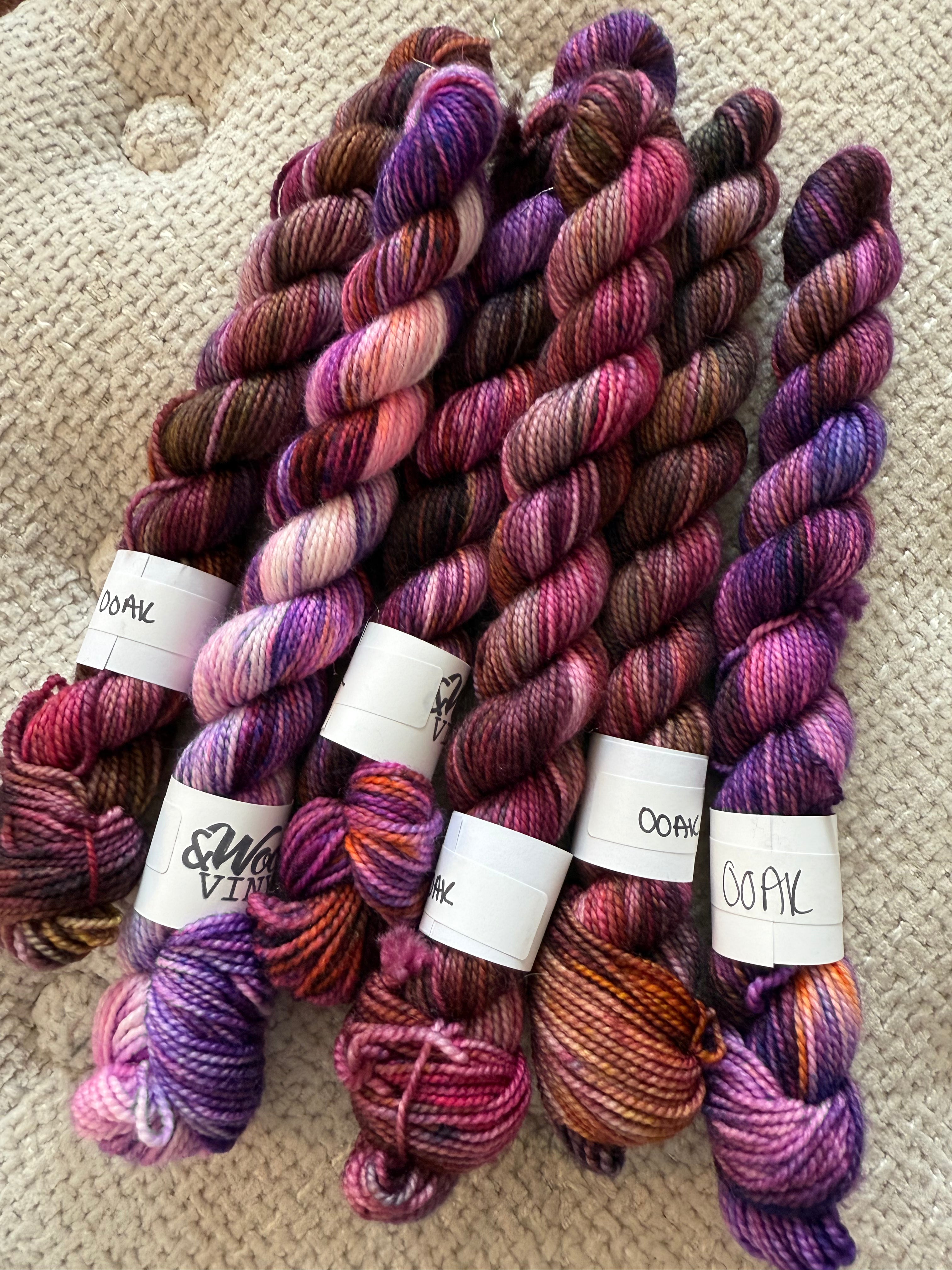 Purple Ooak Wool Blend