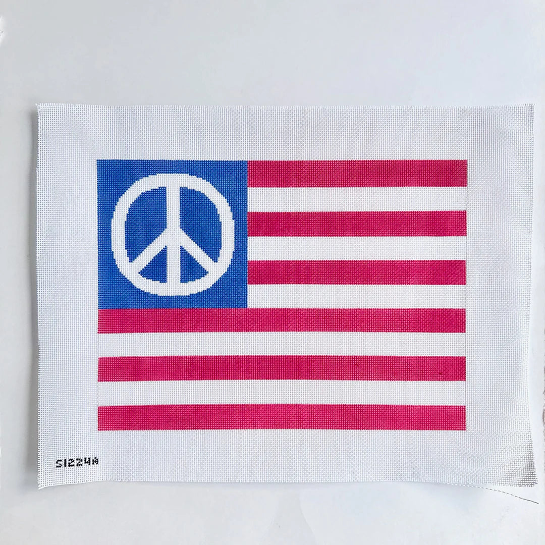 Large Peace American Flag