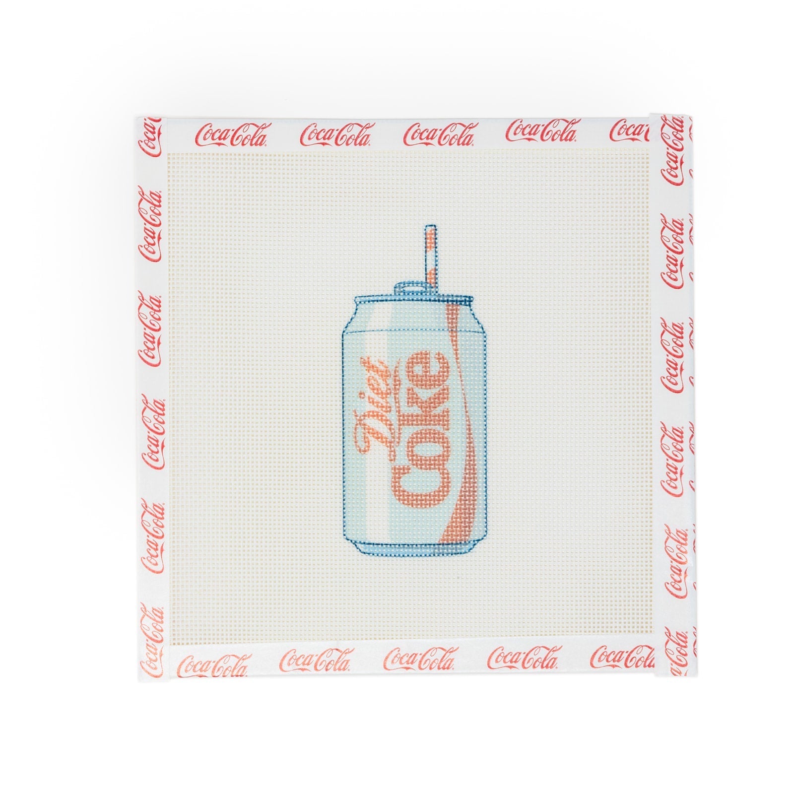 Diet Coke Can Needlepoint Canvas | Licensed Coca-Cola® Product