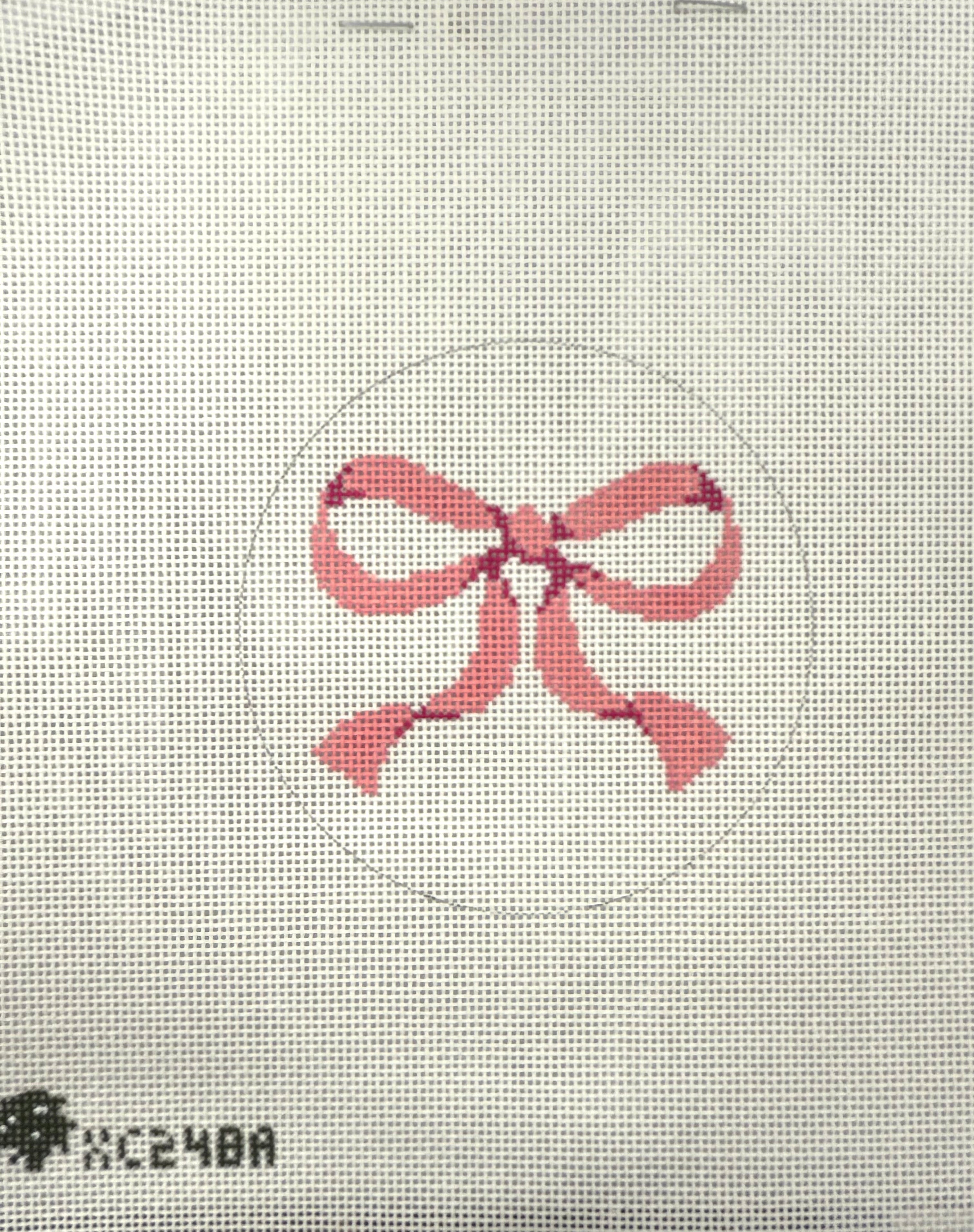 Bow - Pink Ornament Canvas