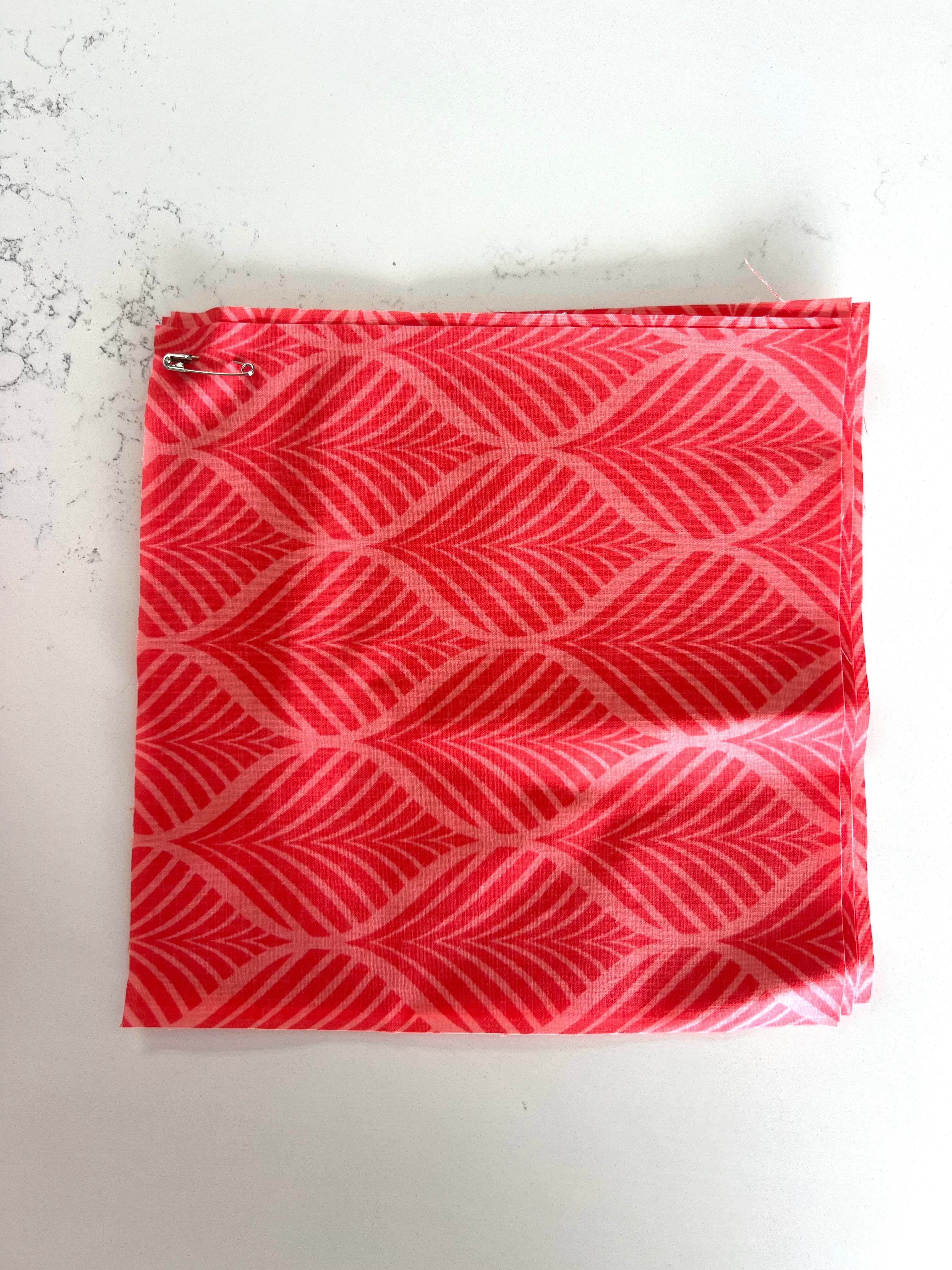 Becca Pink Block Print 8x8" Fabric Swatch