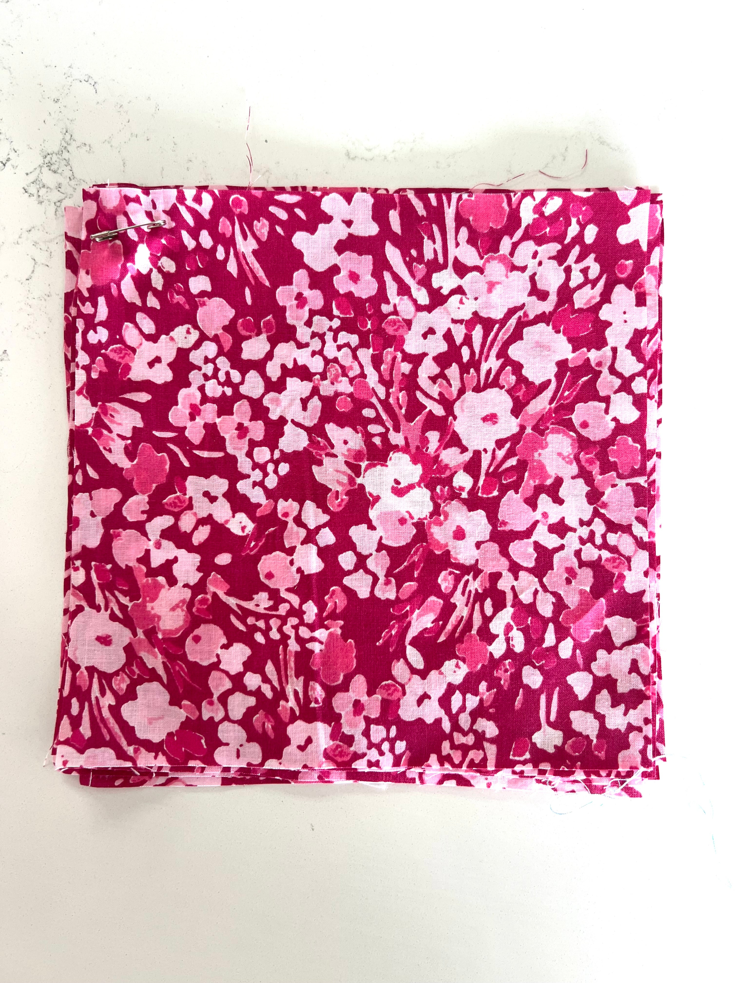 Madison Pink Floral 8x8" Fabric Swatch