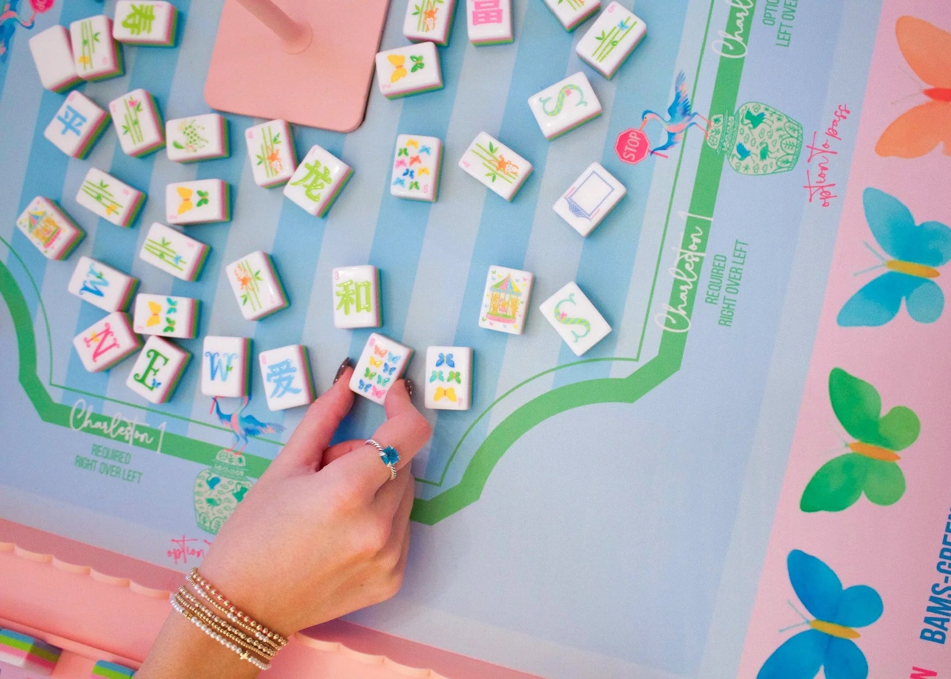 The Everyday Cheer Butterfly Mahjong Tiles